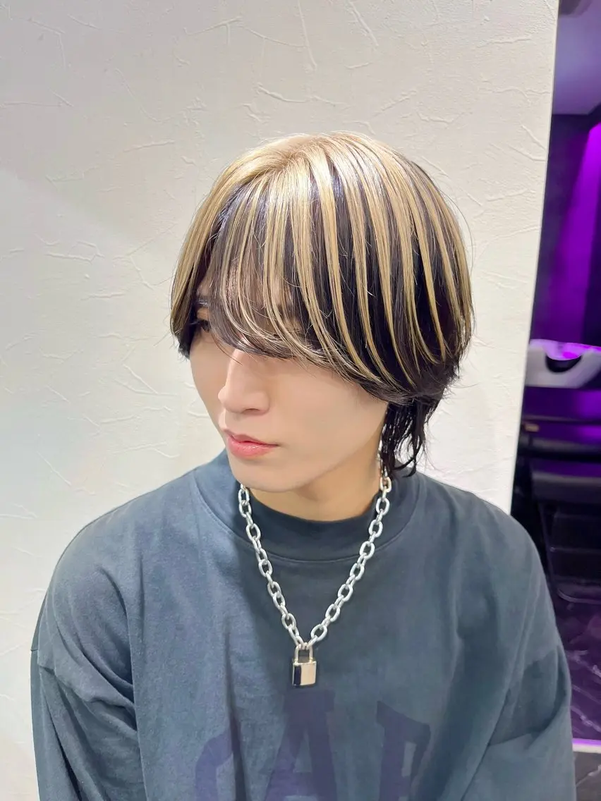 カラー メンズ カット ヘアカラー メンズカットカラー 心斎橋/松平和樹のヘアスタイル