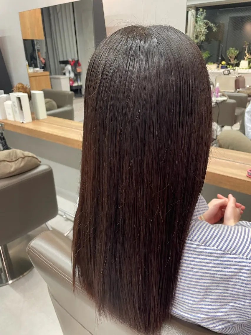 ロング トリートメント メンズ縮毛矯正 ブリーチカラー/まやのヘアスタイル