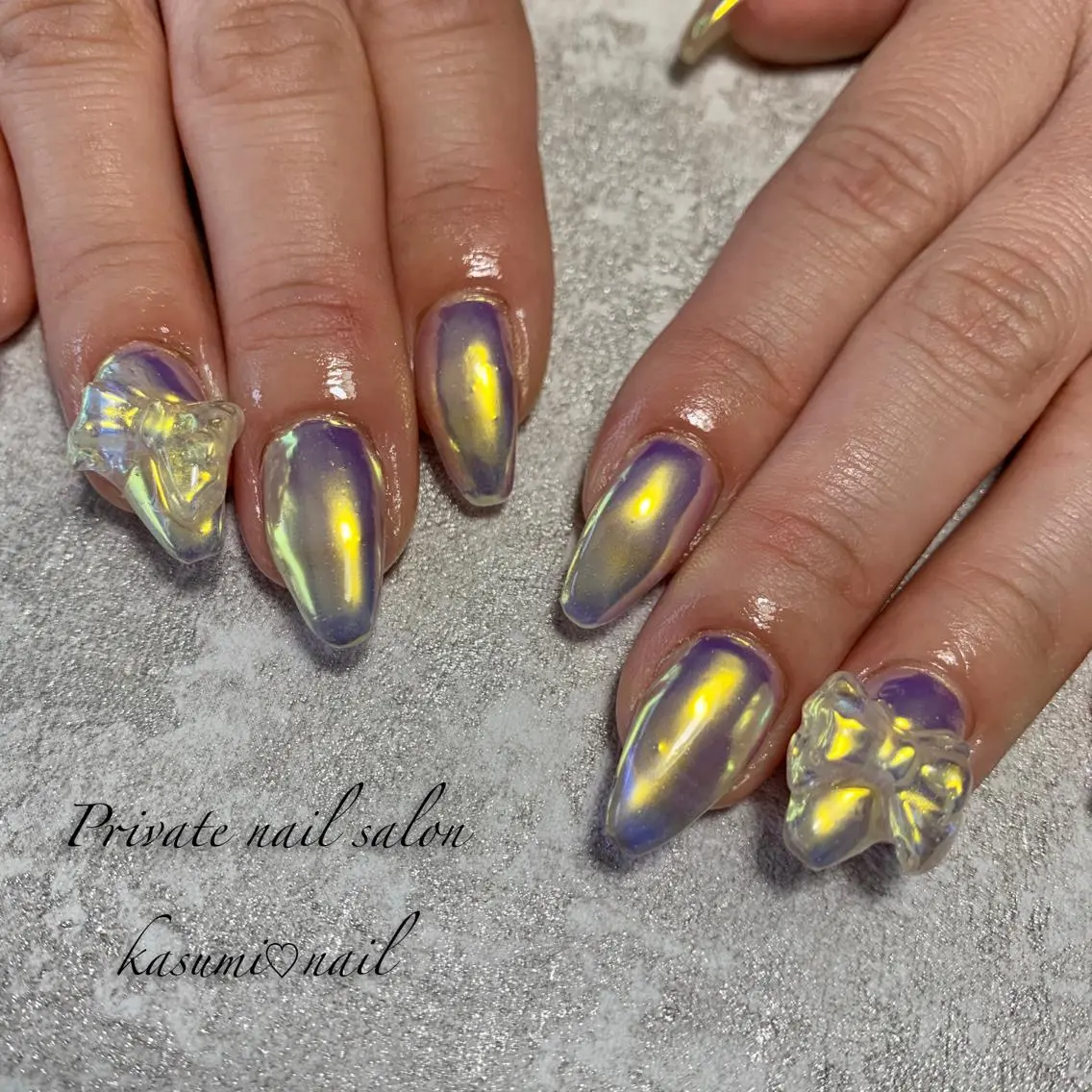 ネイル マグネットネイル ミラーネイル ニュアンスネイル 冬ネイル KASUMI♡ Nailのネイルデザイン