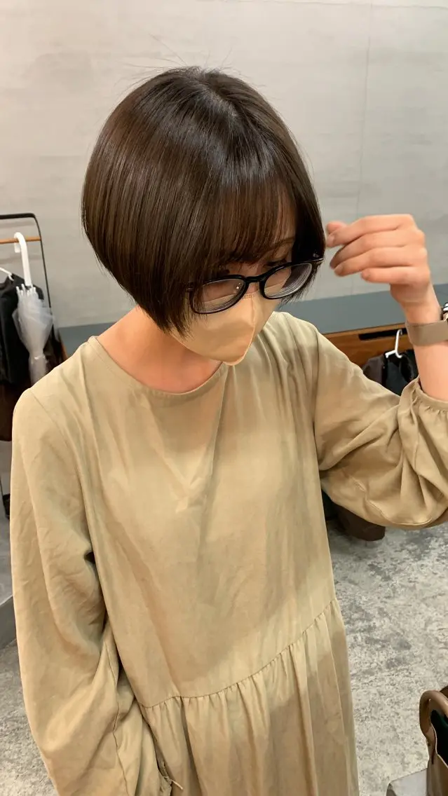 ショート 田中 樹奈のヘアスタイル