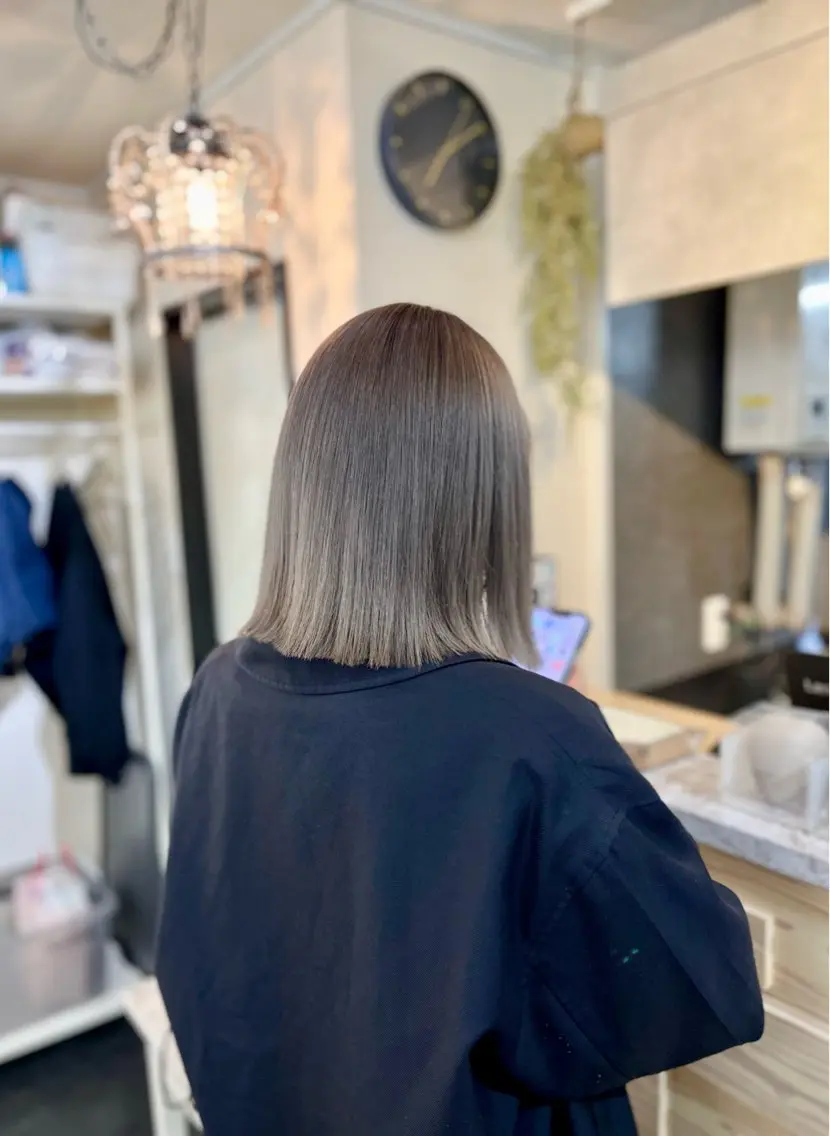 ミディアム カラー グレージュ 髪質改善 ヘアカラー トリートメント 後藤 ユウキ/髪質改善🫧のヘアスタイル