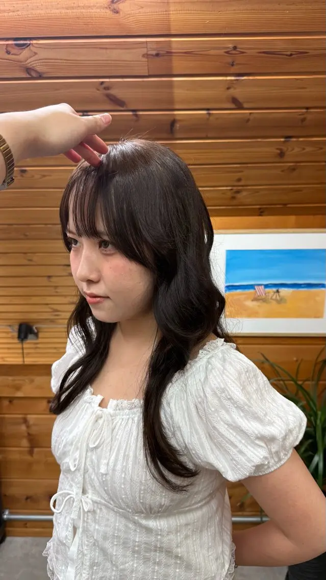 セミロング DEPT 西川もかのヘアスタイル