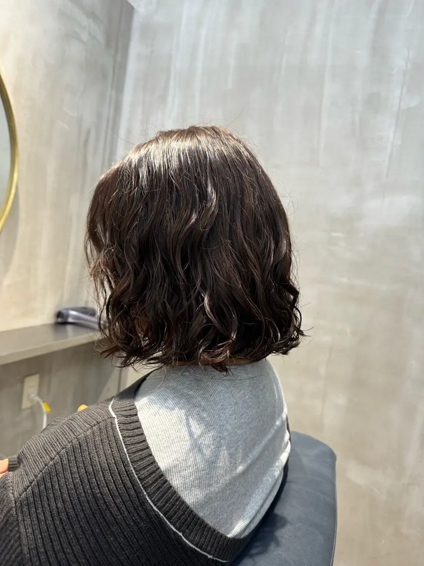 【ミニモ限定🎍】柔らかいコスメクリームパーマ+全体カット+TOKIOトリートメント✨の写真