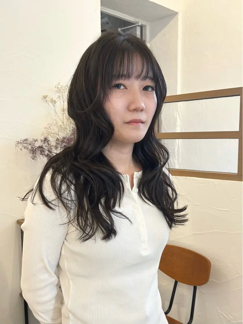 ロング カット トリートメント 水谷 優華のヘアスタイル