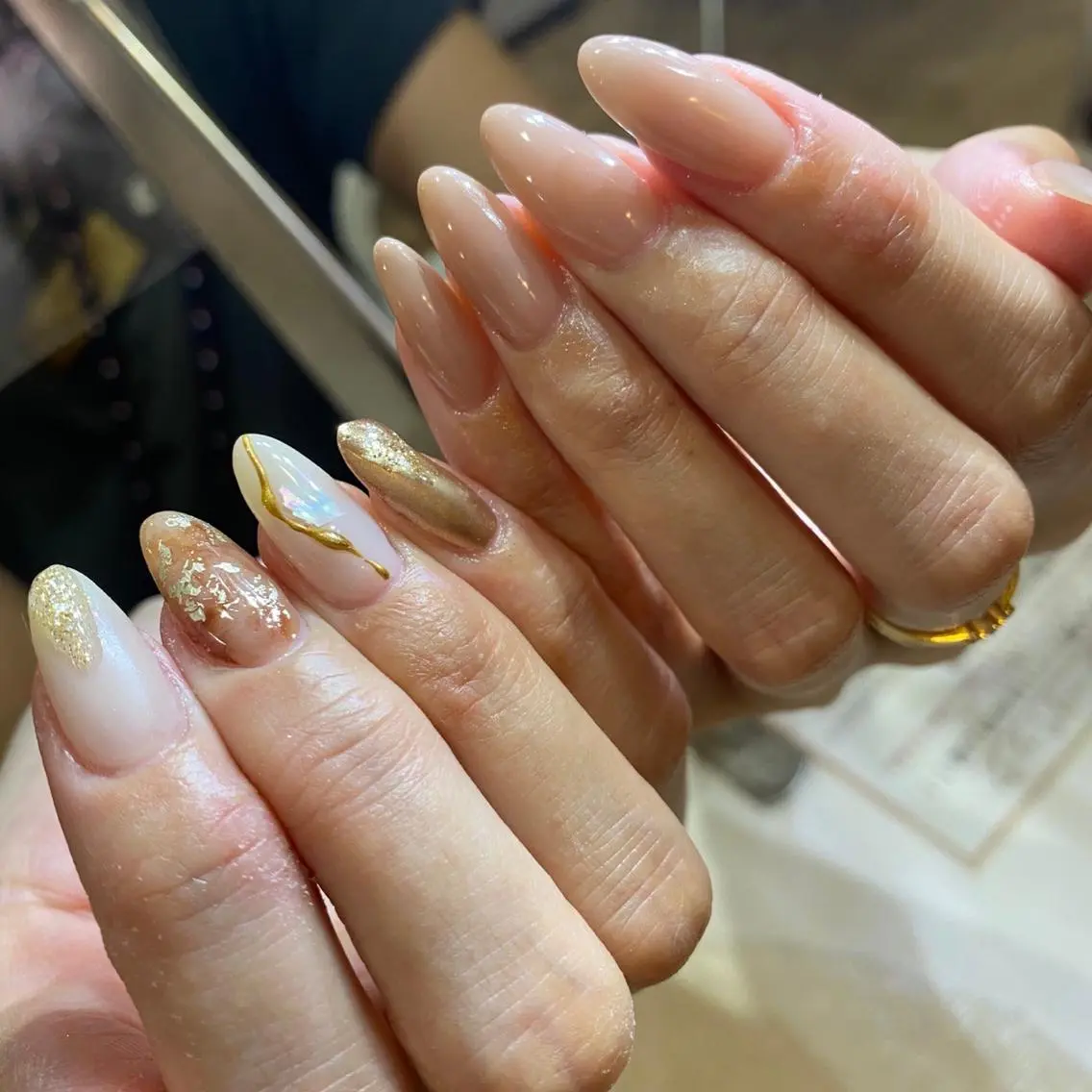 ネイル ニュアンスネイル ワンカラーネイル ハンドネイル フットネイル nail salon mieux(ミュー)のマツエク・マツパデザイン