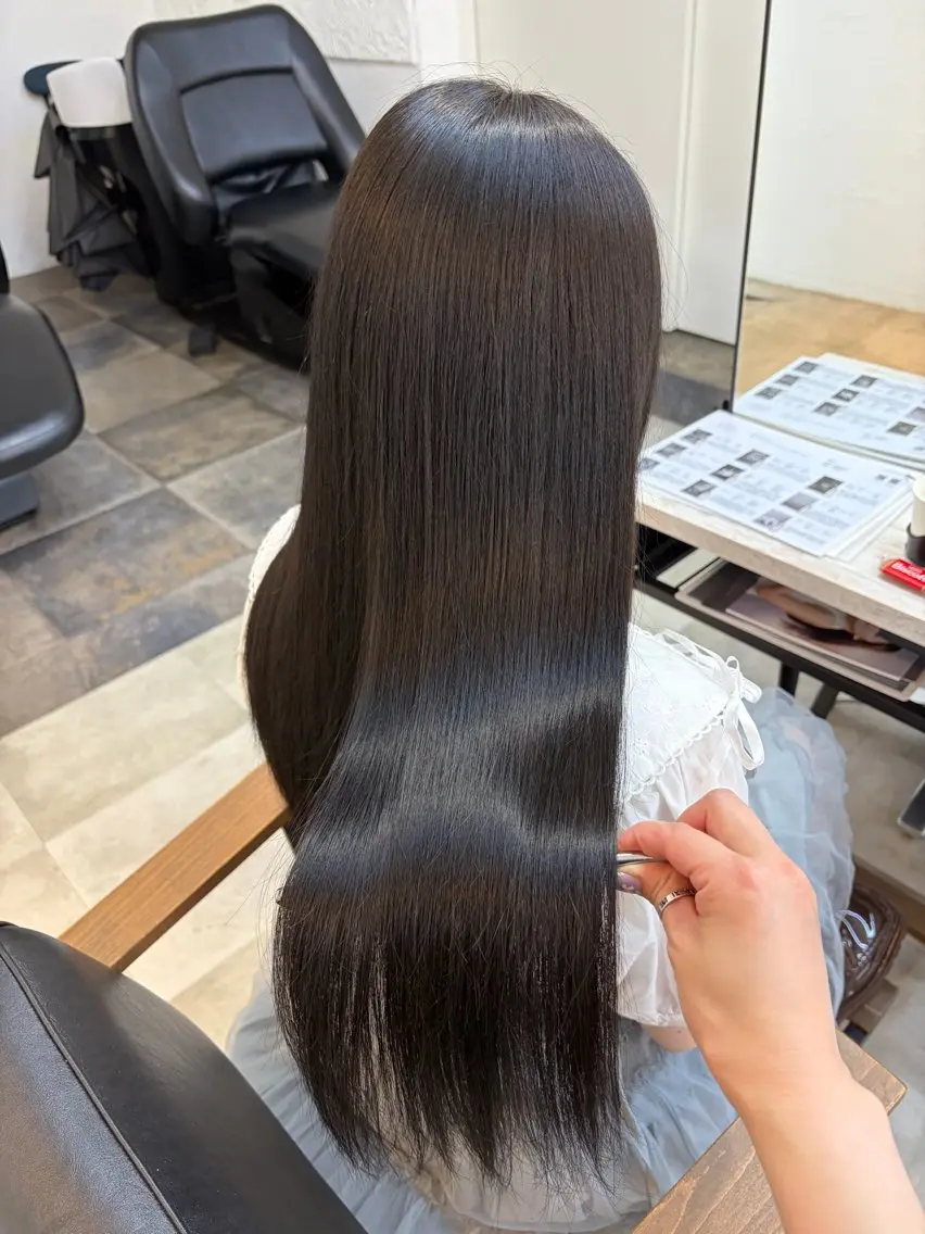 ロング カラー 🥀韓国ヘア🥀 宮津真菜のヘアスタイル