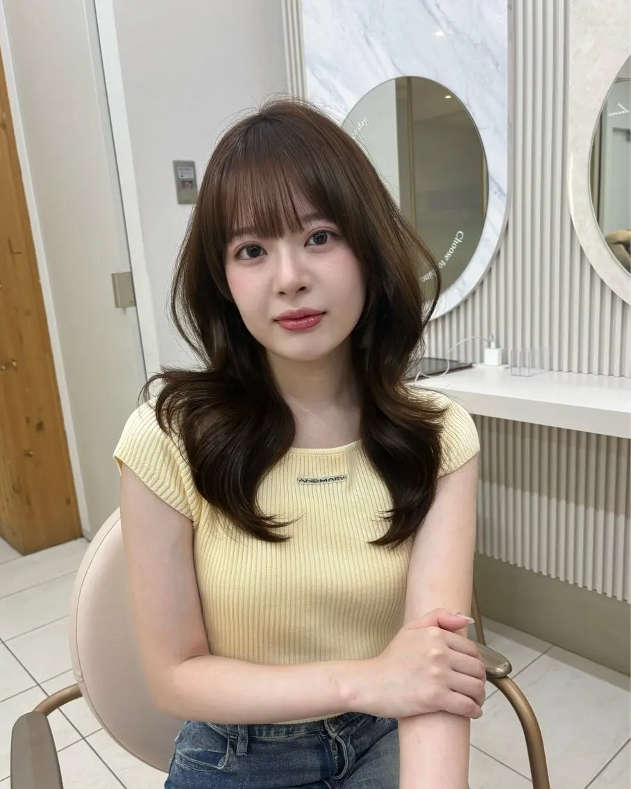 よねけん/顔まわり/ レイヤーカット🌟のヘアスタイル