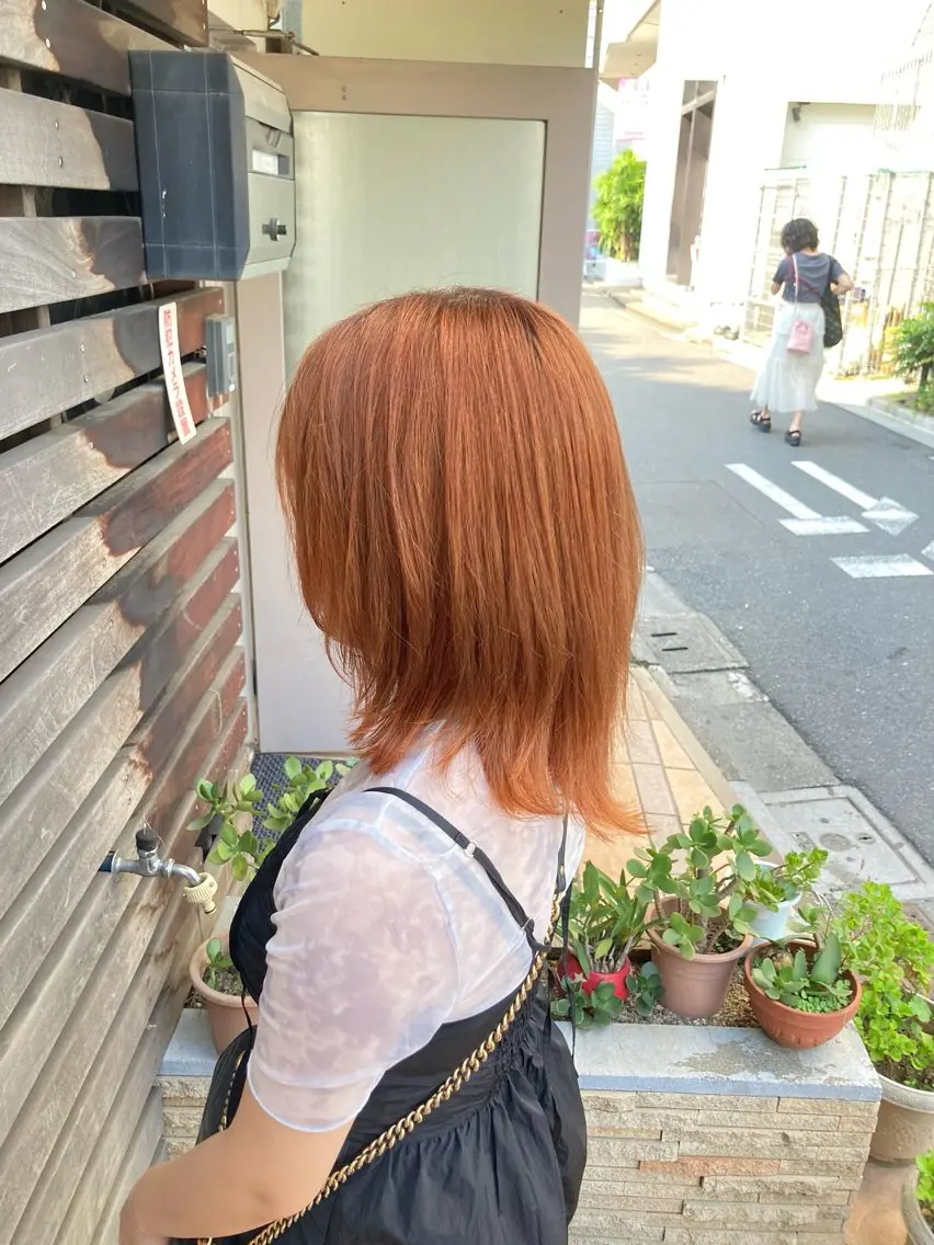 ミディアム カラー カット ヘアカラー トリートメント パーマ/レイヤー エクステ/kokiのヘアスタイル