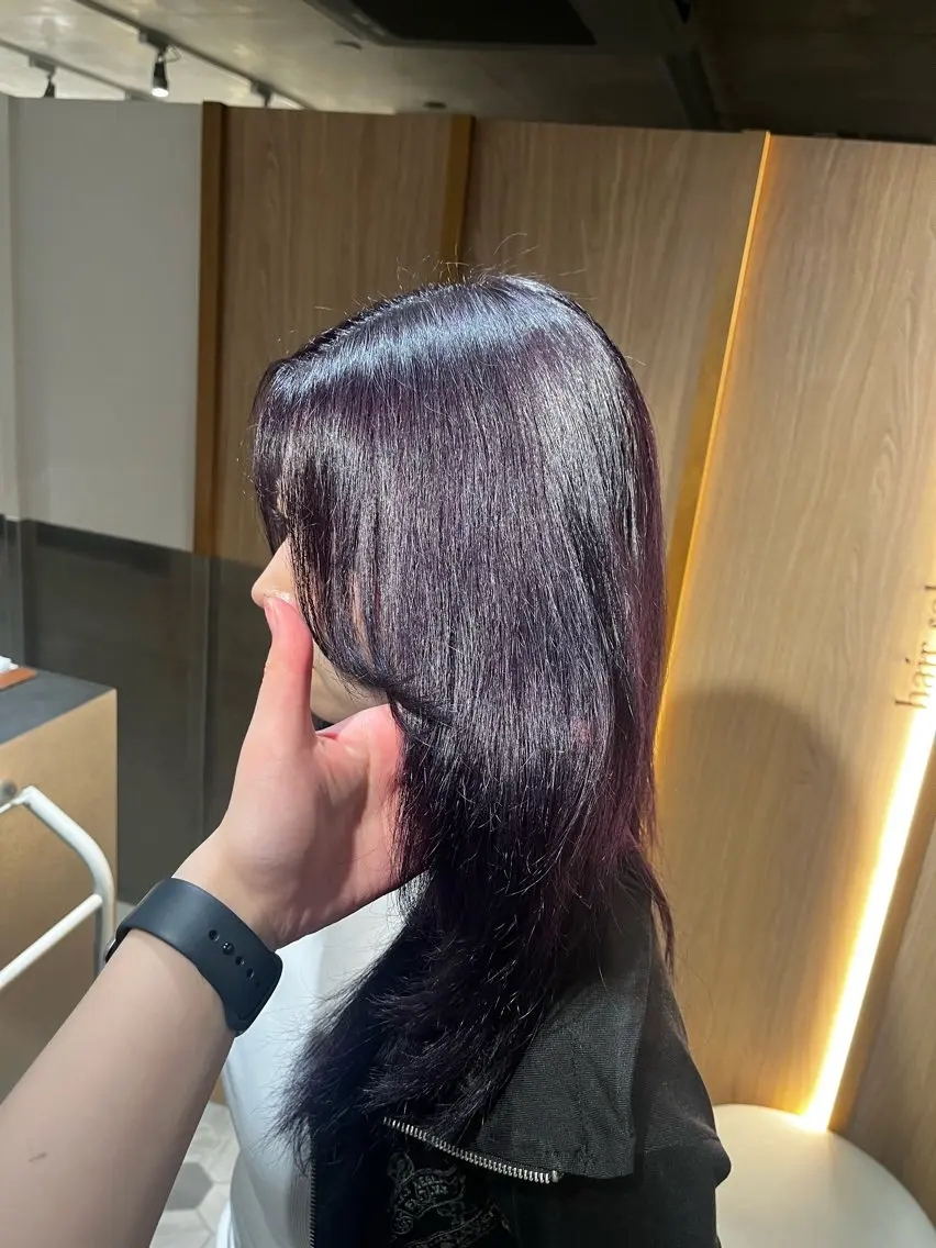 カラー ヘアカラー トリートメント ヘッドスパ 艶カラー/ NaRuのヘアスタイル