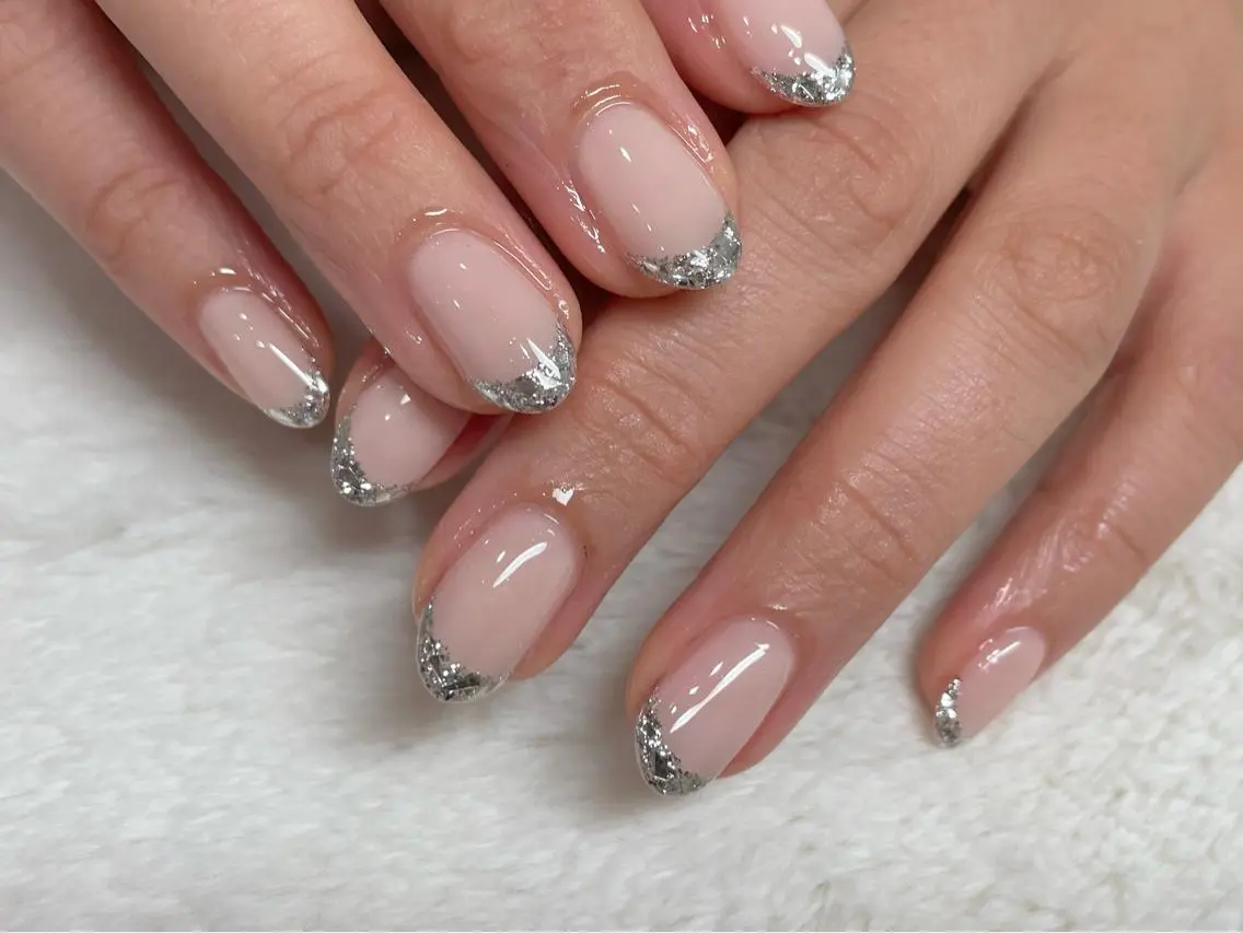 ネイル フレンチネイル ガラスフレンチ riri-nail Rie Endoのネイルデザイン