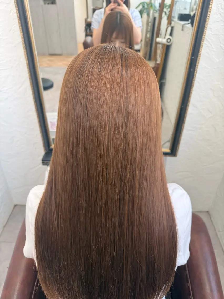 ロング パーマ ストレートパーマ 縮毛矯正 高橋 聖愛のヘアスタイル