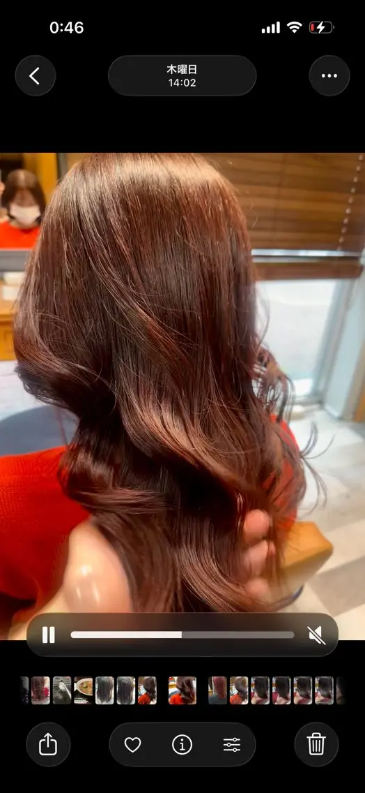ミディアム カラー ブリーチ ブラウンカラー ブリーチなしカラー ピンクカラー ピンクブラウン 和田 直也のヘアスタイル