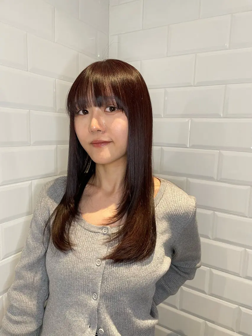 ロング ロング 髪質改善／ストレート 宮武　湧斗のヘアスタイル