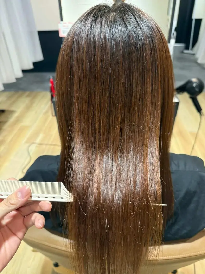 ロング たなかまなか 髪質改善のヘアスタイル