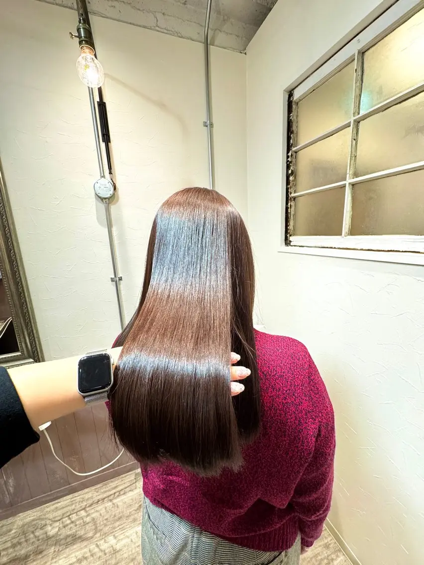ロング カラー カット ヘアカラー トリートメント ダブルカラー /レイヤー/アリサのヘアスタイル