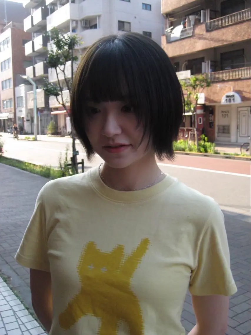 ショート カラー トリートメント ヘアカラー トリートメント 艶感/修復カラー/ 一途👾↝のヘアスタイル