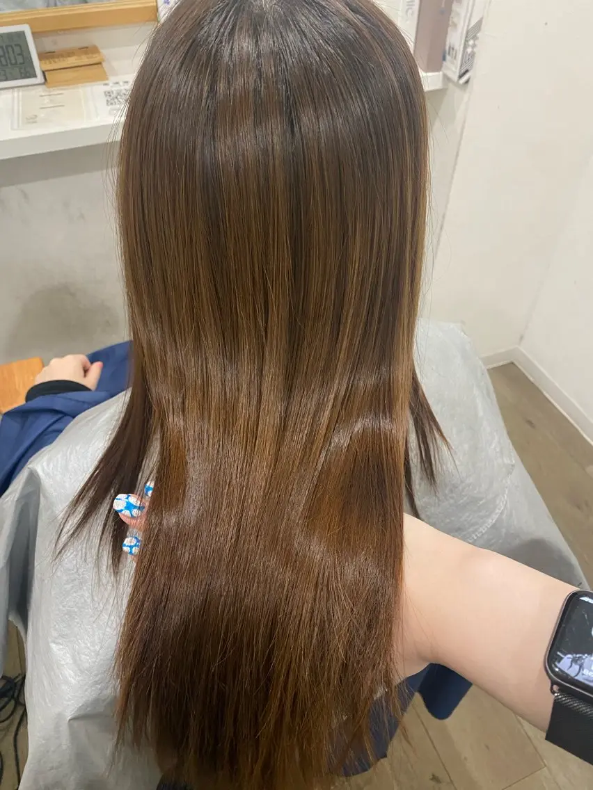 ロング カット 縮毛矯正 髪質改善サロン 梅田/ヨナミネのヘアスタイル