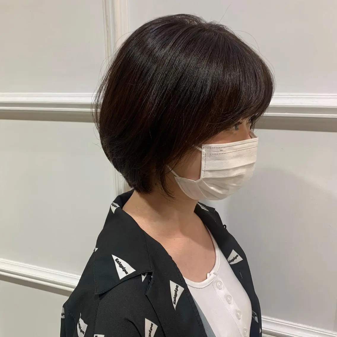 ショート カラー くびれレイヤー/艶 カラー　MADOKAのヘアスタイル