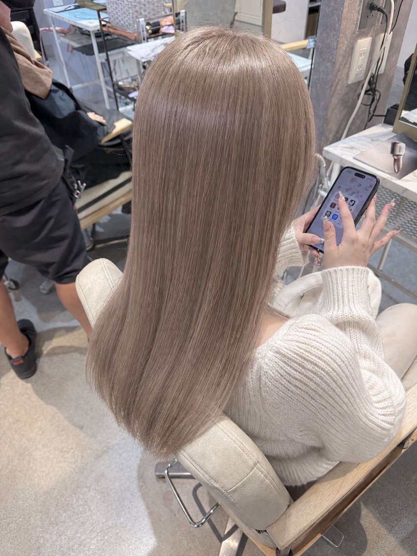 ロング カット 縮毛矯正 トリートメント 縮毛矯正/髪質改善 YUUのヘアスタイル