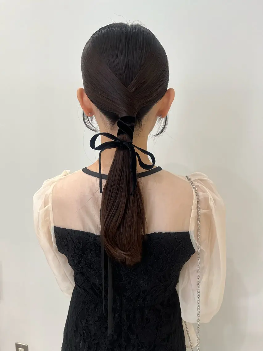 ヘアアレンジ ヘアセット hair set 髪質改善のヘアスタイル