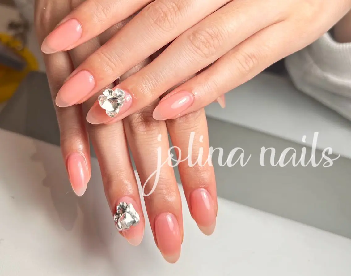 ネイル ジェルネイル オフィスネイル ワンカラーネイル シンプルネイル ハンドネイル jolina nails鶴見店のネイルデザイン