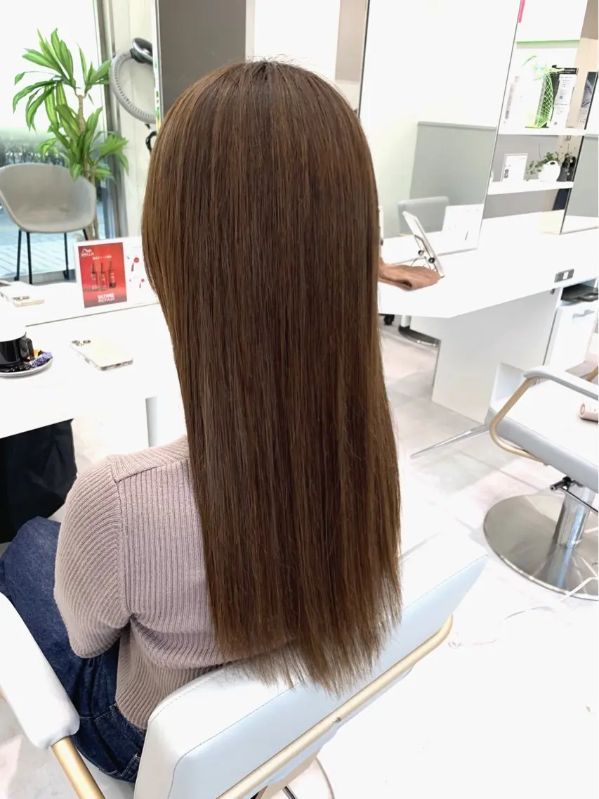 ロング パーマ 縮毛矯正 トリートメント ブリーチでもできる 縮毛矯正相原慎🌈のヘアスタイル
