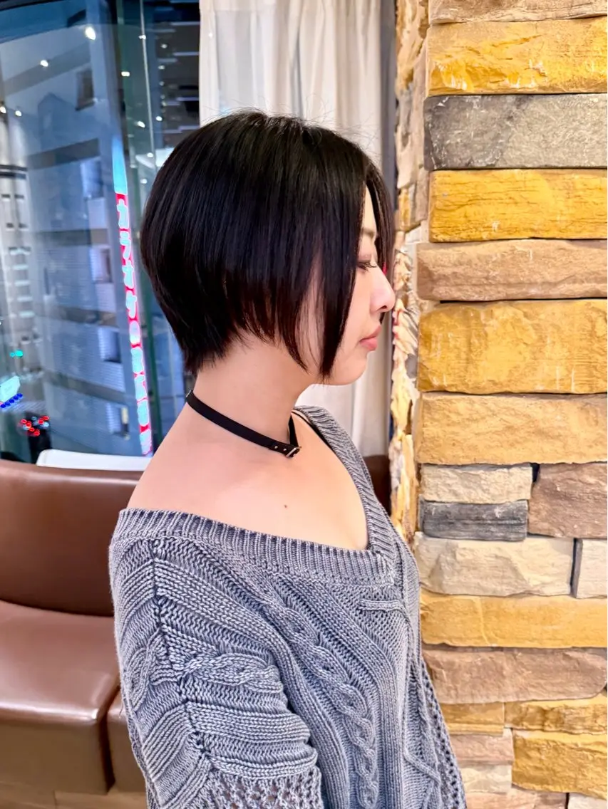 ショート ボブ ショートヘア カット 千 田のヘアスタイル