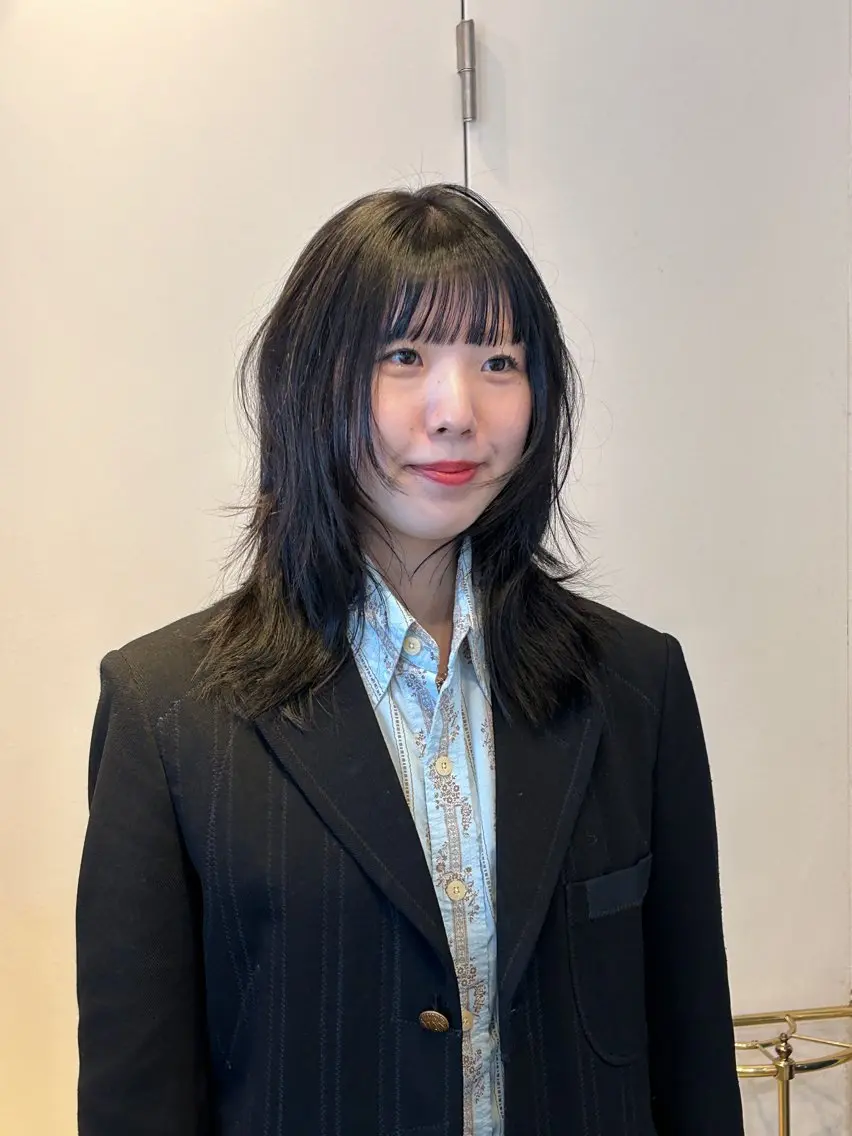 ミディアム カラー カット ヘアカラー トリートメント ナチュラル大人っぽい スタイル　MAORIのヘアスタイル