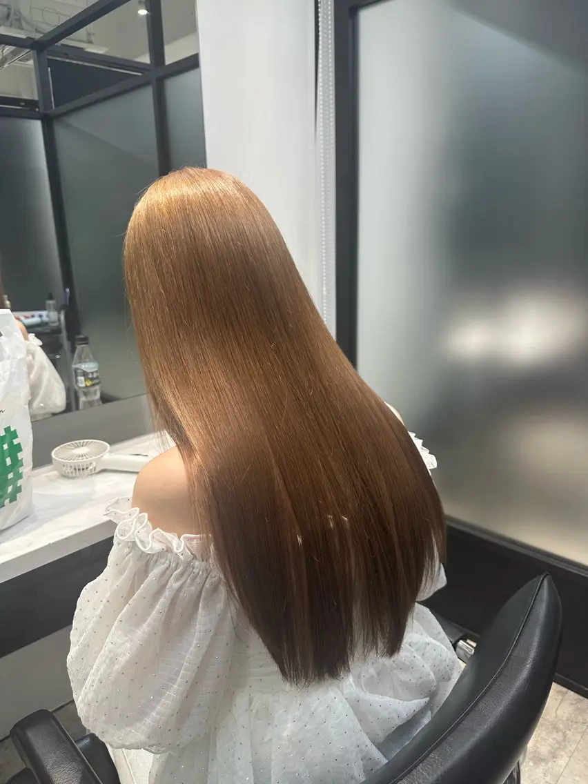 ロング カラー ヘアカラー トリートメント 渋谷/透明感カラー /半個室/こうめいのヘアスタイル