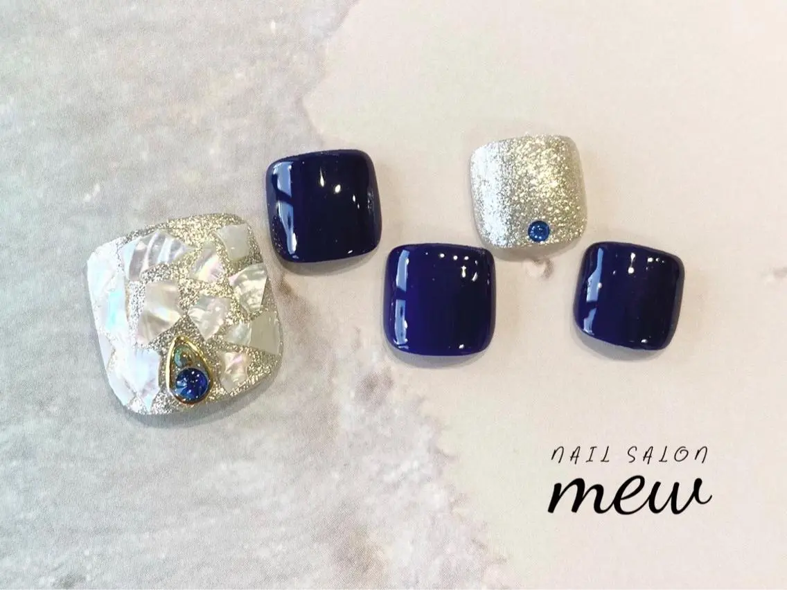 ネイル フットネイル Nail salon mewのネイルデザイン