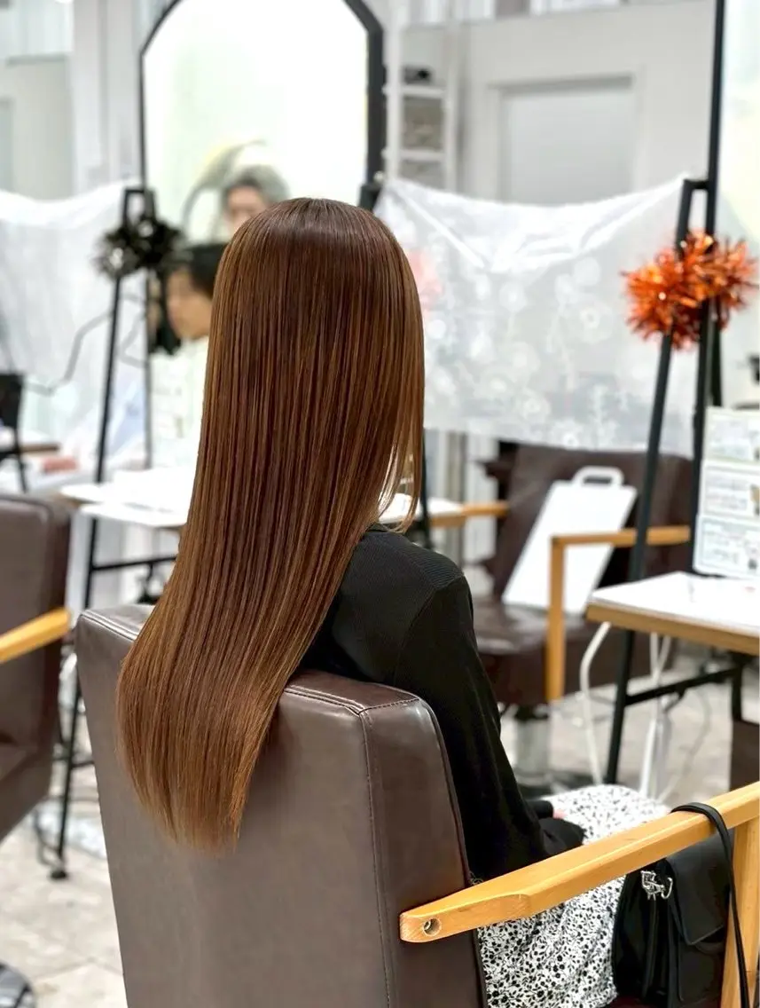 ロング カラー ヘアカラー 【髪質改善カラー】 小澤奈津美のヘアスタイル