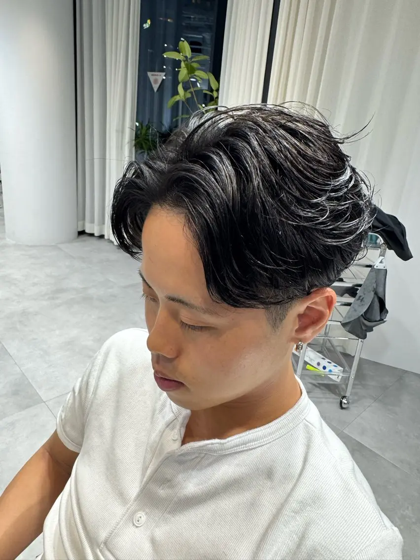 パーマ メンズ カット パーマ トリートメント 宮原 和斗のヘアスタイル