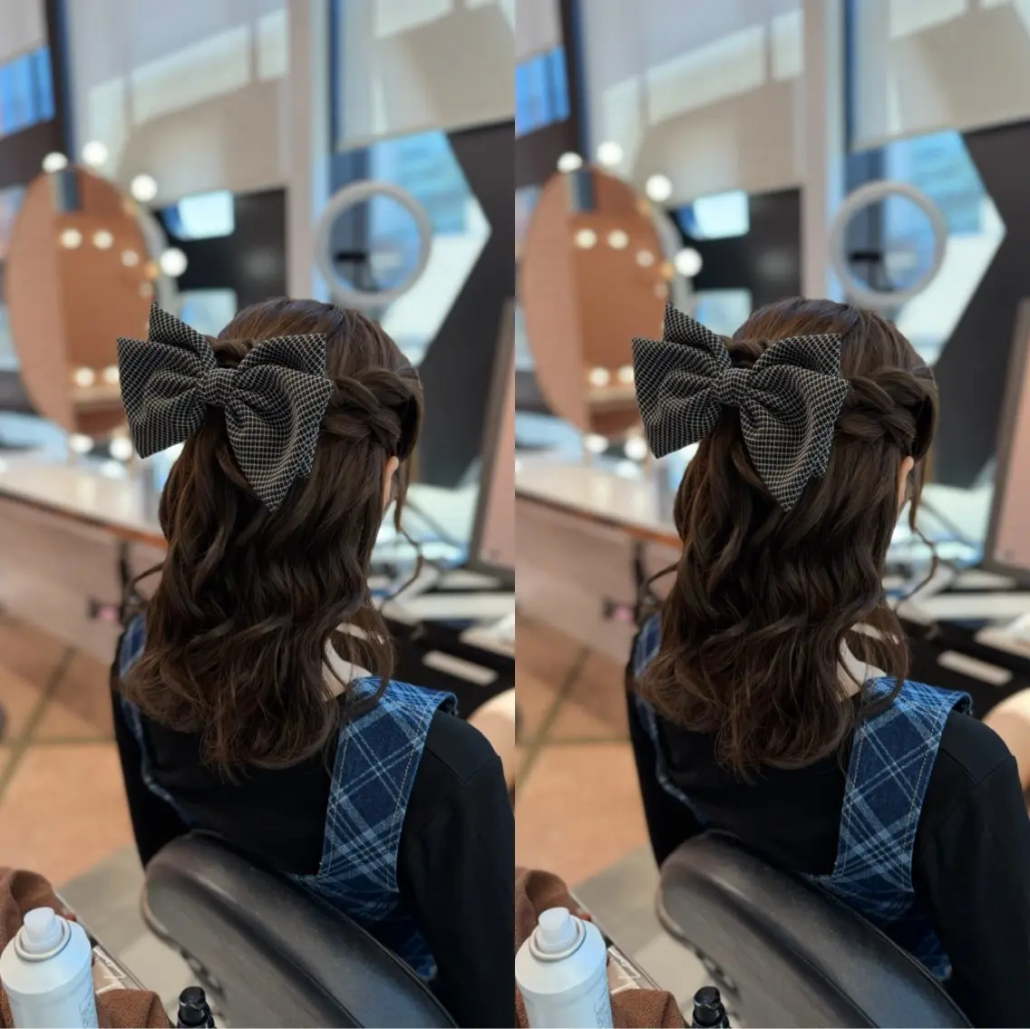 ミディアム ヘアアレンジ ヘアセット 梅田茶屋町ヘアセット 🎀RIONA🎀のヘアスタイル