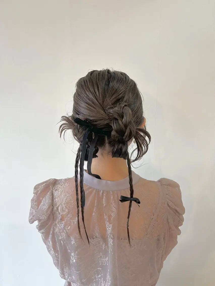 ヘアアレンジ 結婚式・ブライダル ヘアセット トップスタイリスト 林すずかのヘアスタイル