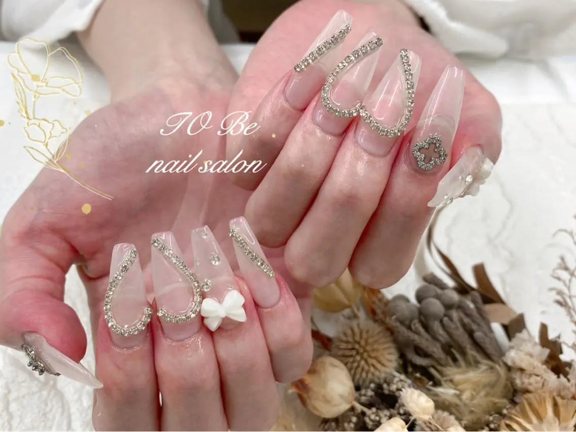 ロング ネイル ハンドネイル Nail Salon To Beのネイルデザイン