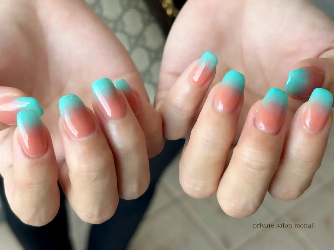 ネイル グラデーション ハンドネイル nail salon monailのネイルデザイン