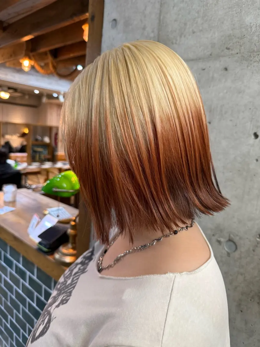 ショート カラー ヘアカラー トリートメント 🎨デザイン🥇 美髪・艶髪 日暮千敬のヘアスタイル