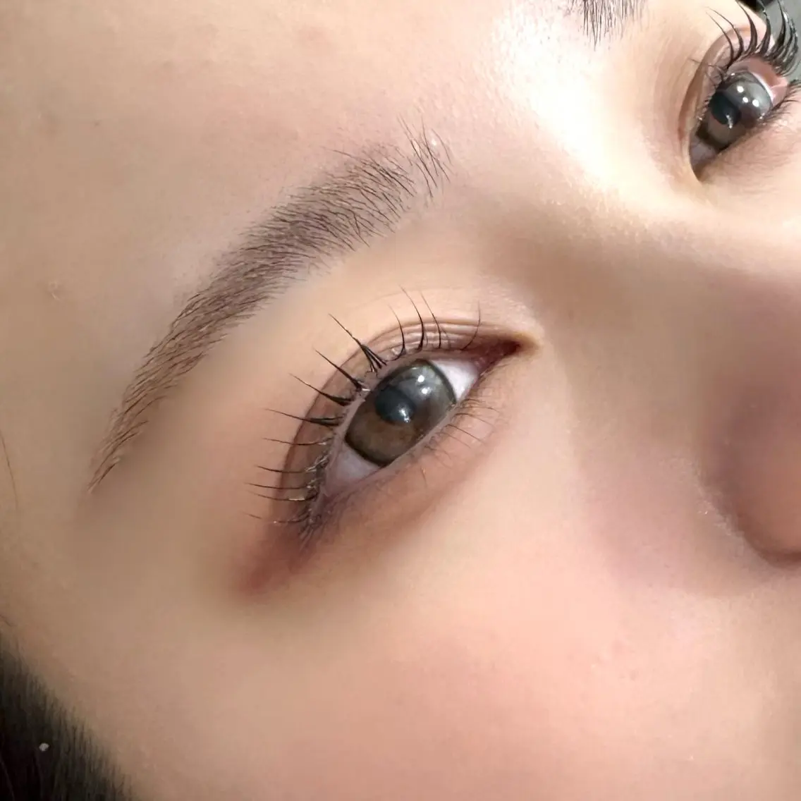 眉ワックス+眉脱色の写真