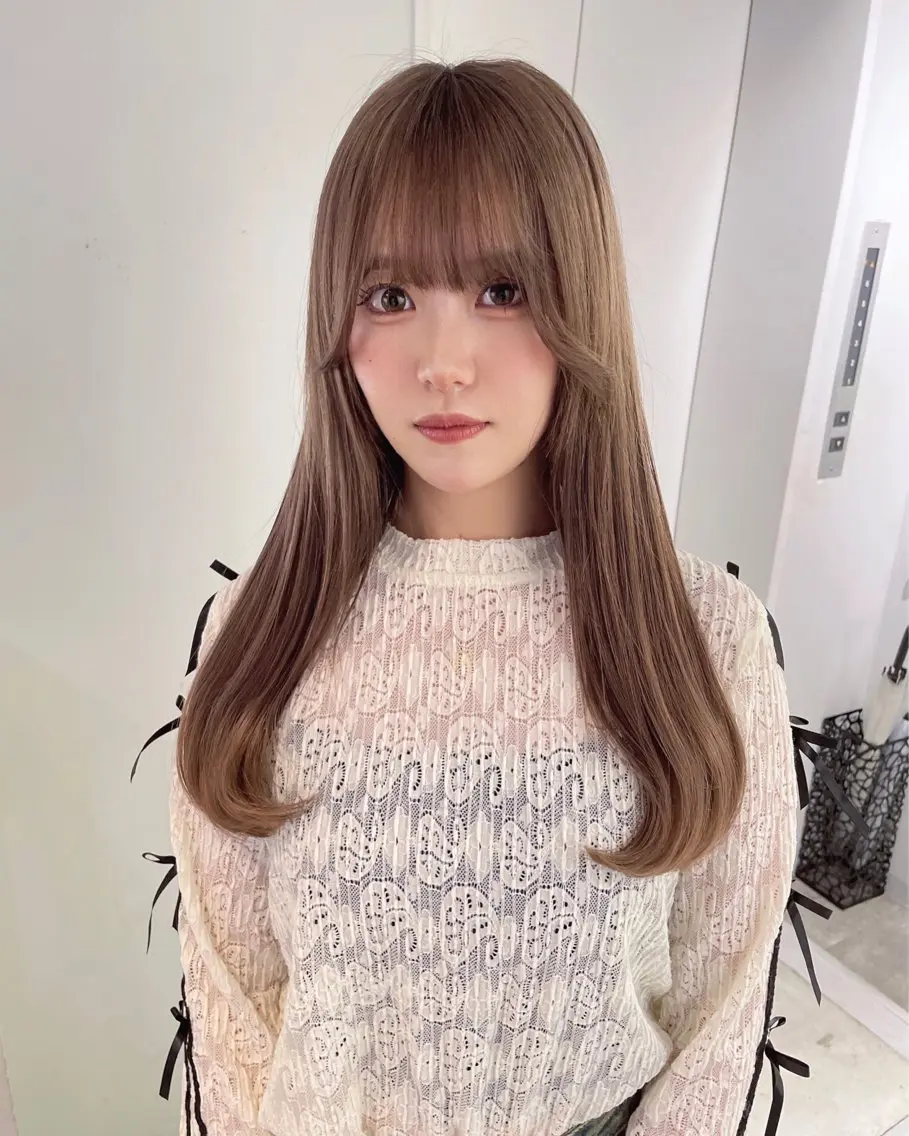 ロング カラー ブリーチ ケアブリーチ カット ヘアカラー 心斎橋/ブリーチ minamiのヘアスタイル