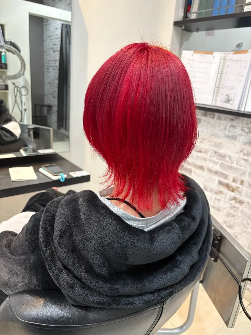 ミディアム カラー カット ヘアカラー 美容室シャルム⭐️ 清水 勇希🩷のヘアスタイル