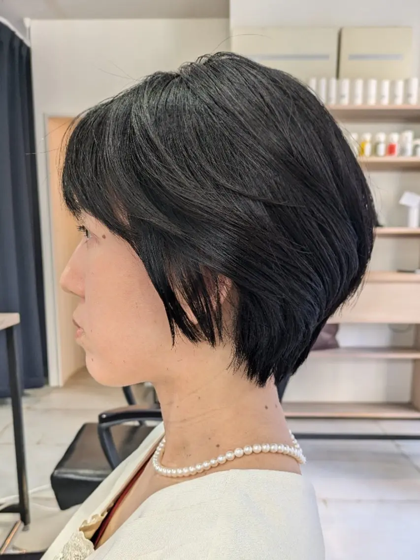 ショート ショートヘア カット 30.40代大人 ショート✨️井上雄輝のヘアスタイル