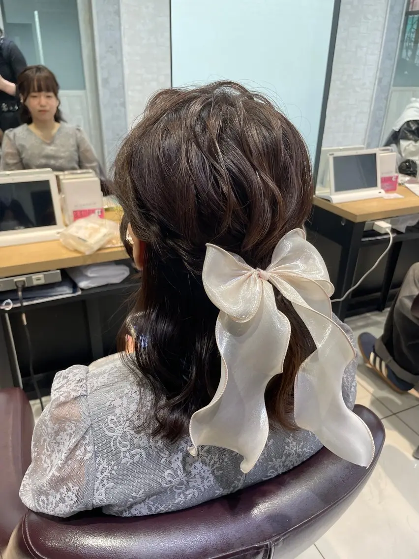 【💞ヘアアレンジ💞】ハーフアップスタイルの写真