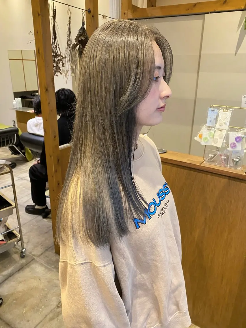 ロング カラー カット ヘアカラー トリートメント ENIF ヤマグチアツコのヘアスタイル
