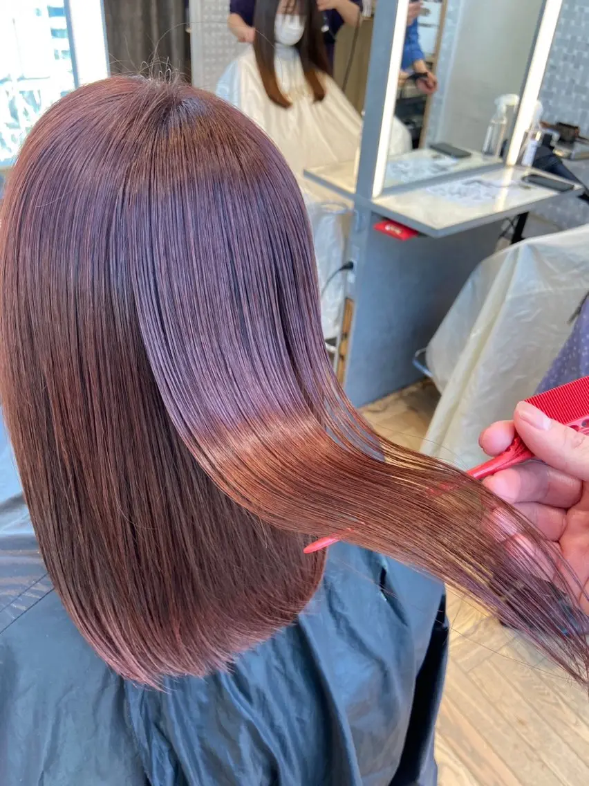 【髪質改善】ツヤ髪ヘアカラー+ULTOWA水素トリートメント✨の写真