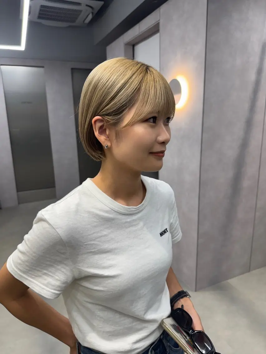 ショート カラー ✨評価no.1✨ ヒグチリョウヤ✨のヘアスタイル