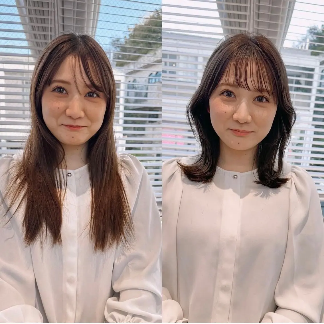 ミディアム ミディアムレイヤー 顔まわりレイヤー レイヤーカット 似合わせカット 小顔カット 似合わせカット× 顔周りカットるな🌛のヘアスタイル
