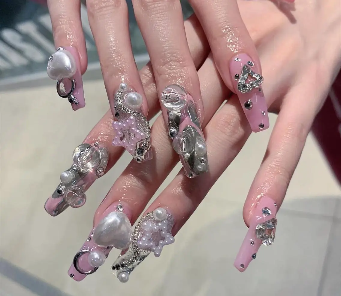 ネイル フレンチネイル ジェルネイル ハロウィン 韓国ネイル マグネットネイル ハンドネイル H.baby Nail Salonのネイルデザイン