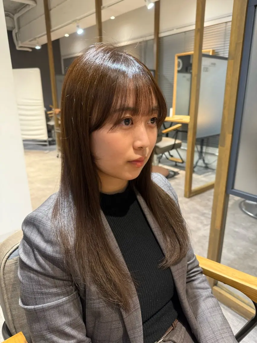 ロング 渡辺 夢吏のヘアスタイル