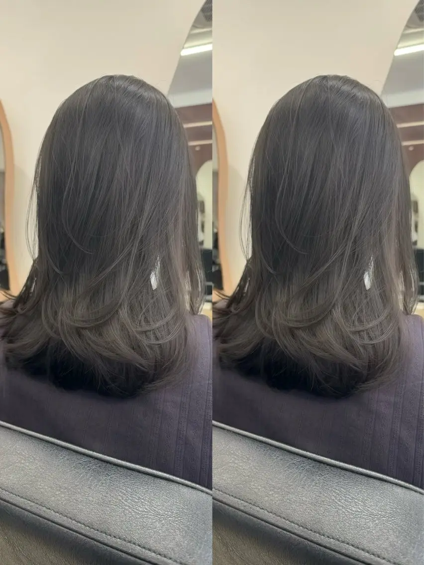 ミディアム レイヤーカット トリートメント ヘッドスパ 清水 健吏/ 髪質改善/レイヤーのヘアスタイル