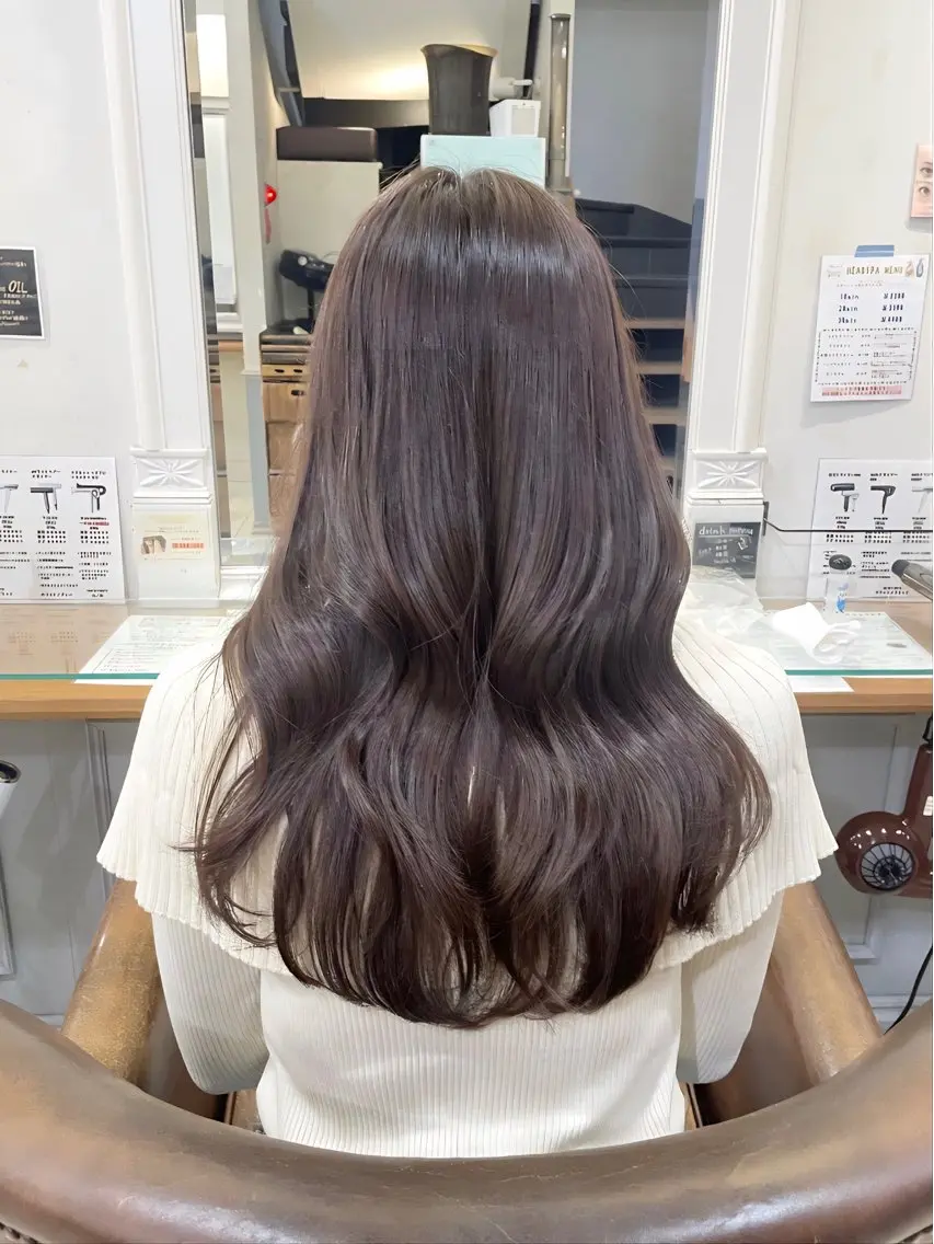 ロング カラー カット ヘアカラー トリートメント 横浜/レイヤーカット /韓国ヘア/佐藤記正のヘアスタイル
